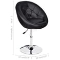 thumbnail image 4 of vidaXL Bar Stool Black Faux Leather, 4 of 4