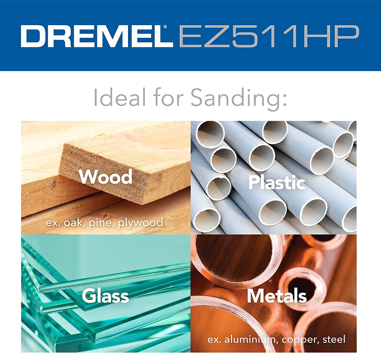Dremel Max Life EZ511HP 2" Abrasive Buffs (180 Grit & 280 Grit), Rotary Tool Accessory for Wood, Plastic, & Metal, 2 Pieces