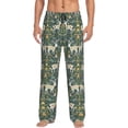 thumbnail image 5 of Mens Pajama Pants, Deer And Flowers Soft Sleep & Lounge Pants for Men, Cuteness Casual PJ Bottoms Pants with Pockets, 5 of 7