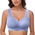 thumbnail image 2 of Women's Sexy Transparent Strap Wireless Bra - Plus Size, Convertible Design, 2 of 8