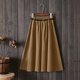 thumbnail image 2 of Sngxgn Womens High Waist Plaid Skirt Pencil Mini Skirts(Khaki,A), 2 of 4