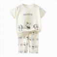 thumbnail image 5 of NOLDARES Baby Boy Summer Outfits 2 Pieces Crewneck Short Sleeve Shirt Top Truck Graphic Elastic Waist Shorts Clothes(Purple,9-10 Y), 5 of 6