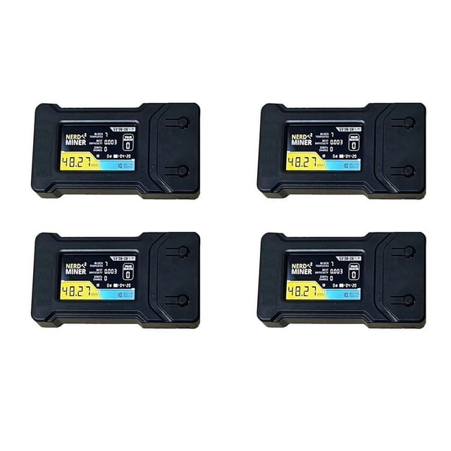 4X Nerdminer V2 56K T-Display Hashrate 56K/S Conecta y Reproduce BTC Crypto Solo Miner Máquina de Minería de Bitcoin Btc Máquina de Lotería