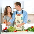 thumbnail image 6 of Star and Various Planet 5 Pcs Kitchen Set Heat Resistant Oven Mitts and Non-Slip Pot Holders with Adjustable Cooking Apron, 6 of 6