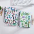 thumbnail image 3 of Cuaderno portátil 2022, libro de agenda de flores de 330 páginas, de notas A5 de negocios diarios, agenda diaria mensual suculentas DYNWAVEMX almohadillas para escribir cuadernos, 3 of 8