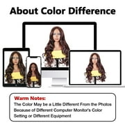 Creamily 26 Inch Brown Wigs for Women V Part Body Wave Wigs Synthetic Curly Wig Long Brown Wigs Cap