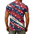 thumbnail image 4 of 250 Anniversary Usa Shirt 4th Of July T Shirts for Men American Flag Print Plus Size Short Sleeve Independence Day Graphic Tees, 4 of 4