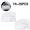 thumbnail image 1 of A7 Binder Pockets Plastic Binder Zip Document Holders Waterproof Loose Leaf, 1 of 5