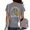 1-grey, variant on Women Front Back Print T-Shirt Floral Shadow Design Tees Unique Nature Art Crewneck Short Sleeve Trendy Everyday Tops