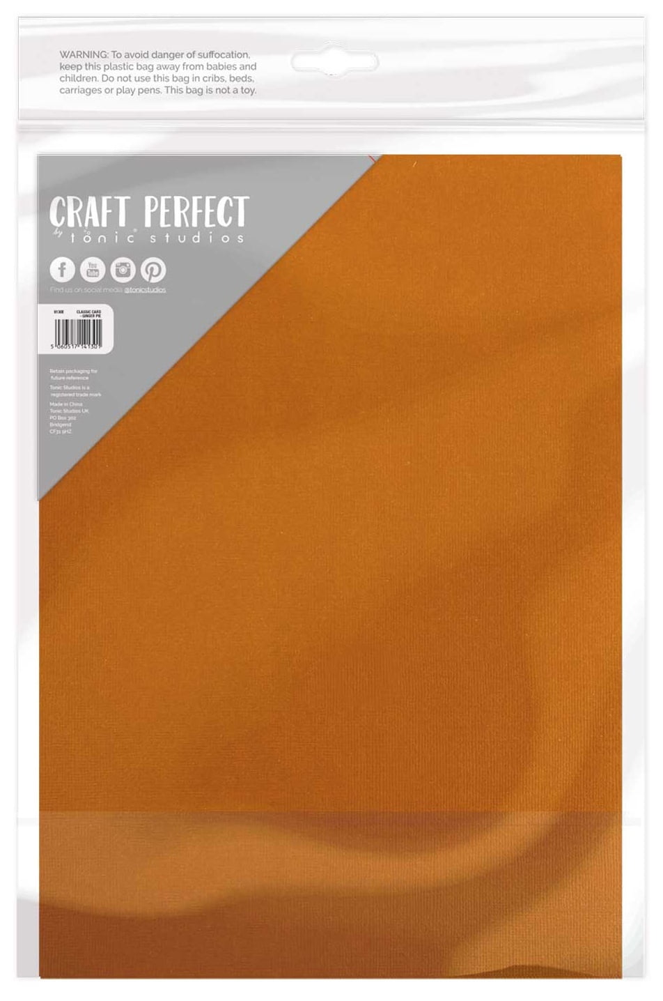 Craft Perfect Weave Textured Classic Card 8.5 inchx11 inch 10/Pkg-Marigold Yellow