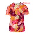 thumbnail image 1 of Nouveau T-shirt Mode Été Impression 3D Bonbons Intéressant Col Rond Manches Courtes, 1 of 5