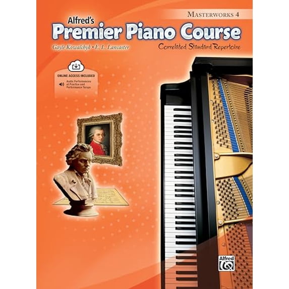 Pre-Owned Premier Piano Course Masterworks, Bk 4: Correlated Standard Repertoire, Book & Online Audio (Premier Piano Course, Bk 4), 9780739093405, 0739093401, Paperback, Pap/Com edition