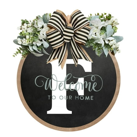 

Funny Welcome Sign Front Door Round Outdoor Indoor Spring Wreath Farmhouse Porch Wreath Wood Decoration Sign Housewarming Summer Fall Home Wall 1920 Decorations Home Home Leaner Sign Interchangeable