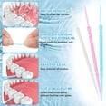 thumbnail image 3 of ACDANC 500Pcs Double Head Dental Floss Interdental Brush 2-In-1 Disposable Plastic Multicolor Dental Pick Braces Cleaner Brush Oral Care Toothpicks (5 Pack, 100Pcs/Box), 3 of 7
