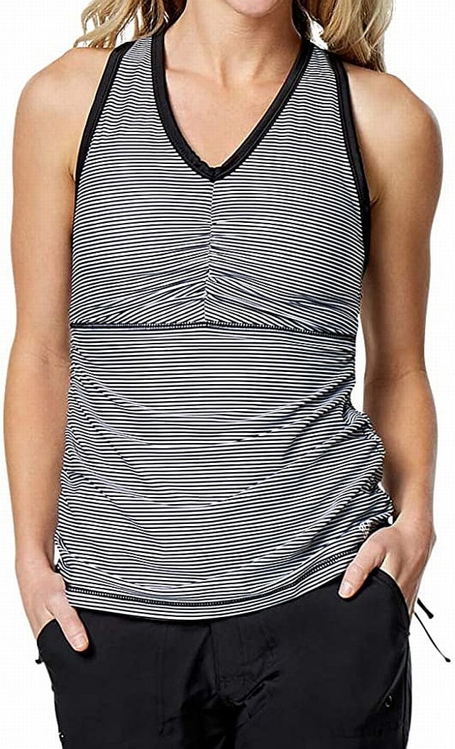 side ruched tankini top
