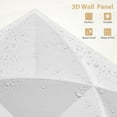 thumbnail image 4 of 30 Pack 3D Wall Panel Diamond for Interior Wall Décor, PVC Flower Textured Wall Panels for Living Room Lobby Bedroom Hotel Office, White, 11.8''x11.8'' Cover 29.Sq.Ft., 4 of 7