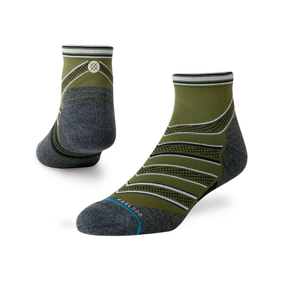 Conflicted Qtr Ankle Socks [Green]