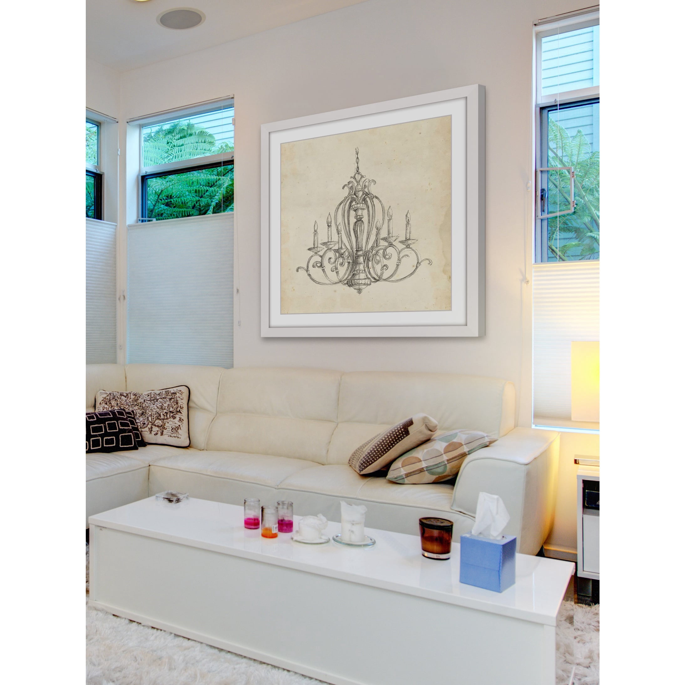 Marmont Hill "Classical Chandelier I" Framed Painting Print