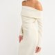 thumbnail image 3 of Vestidos largos de dama Vestido maxi sólido con dobladillo dividido Elegante traje de calle de manga larga FLhrweasw Nuevo, 3 of 7