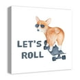 thumbnail image 2 of Creative Products Let's Roll Corgi 20x20 Canvas Wall Art, 2 of 5