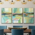 thumbnail image 2 of Radiant Horizon I - Framed Premium Gallery Wrapped Canvas L Frame 3 Piece Set - Ready to Hang, 2 of 9