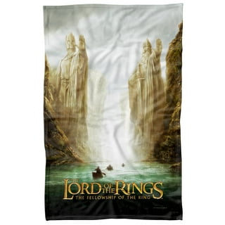  LOGOVISION The Lord of The Rings Blanket, 36x58 Gandalf  Against Balrog Fleece Blanket : Home & Kitchen