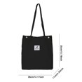 thumbnail image 2 of Bolsa de hombro Mujeres Corduro Photos suaves Beige de bolso de gran capacidad Lindo, 2 of 6