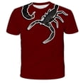 thumbnail image 2 of Summer 3d print T Shirt fashion Children Short Sleeve T-shirt Hip Hop Streetwear Funny Scorpion Printed T Shirts6T Gong Bohan LED, 2 of 2