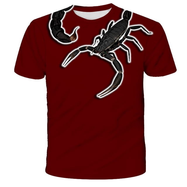 2022 Animal Scorpion 3D Print Short Pants For Children New Fashion Short Pants Streetwear Cool T Shirts4T Gong Bohan LED