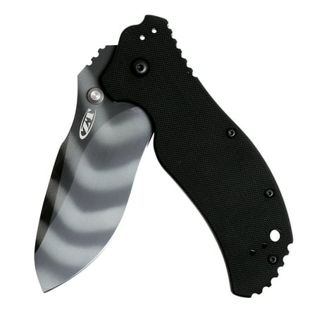 - Zero Tolerance 0350TS; Folding Pocket Knife; 3.25 In. S30V Stainless Steel Blade with Tiger-Stripe Tungsten DLC Coating, G-10 Handle, SpeedSafe Assisted Opening and Quad-Mount Pocketclip; 6.2 OZ.