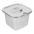 thumbnail image 5 of Contenedor de helado de acero inoxidable, contenedor de almacenamiento de alimentos para congelador, contenedor de almacenamiento de helado casero con tapa, 5 of 5