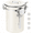 White, variant on GMOX 22 oz Airtight Coffee Canister with Date Tracker and Measuring Scoop, Stainless Steel Coffee Bean and Ground Coffee Storage Jar, White