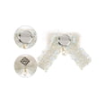 thumbnail image 3 of INSPIRE CHIC Women's Ribbon Brooch Braided Tweed Bow Tie with Bead, 3 of 5