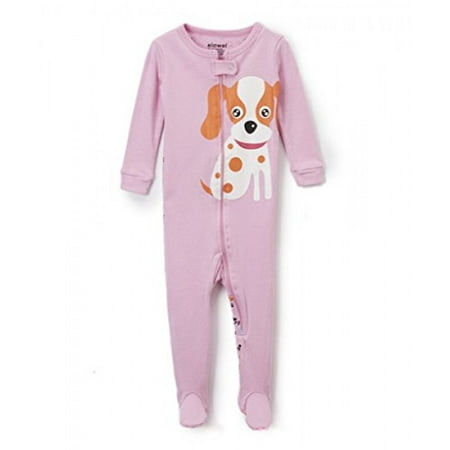 

Elowel Baby Girls footed Dog pajama sleeper 100% cotton 5 Toddler