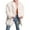 White, variant on xiaxaixu Men’s Winter Coat, Long Sleeve Lapel Collar Open Front Furry Faux Fur Long Coat Outwear