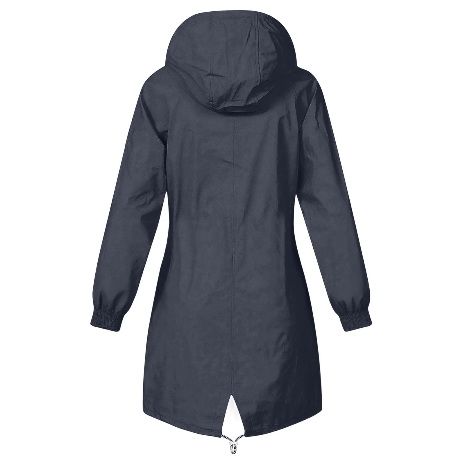 Horkkom Plus Size Rain Jackets for Women Waterproof Outdoor Rain Coats Zip Up Hoodie with Hood Pockets Drawstring XXXXXL, Gifts for Women