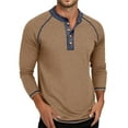 thumbnail image 2 of HUANBAI Long Sleeve Crew Neck T Shirt Casual Top For Autumn And Winter Fashion, 2 of 5