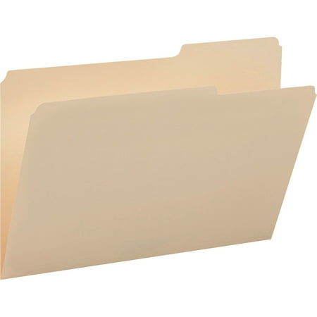- Smead, SMD15385, Guide Height 2/5 Cut Top Tab File Folders, 100 / Box, Manila