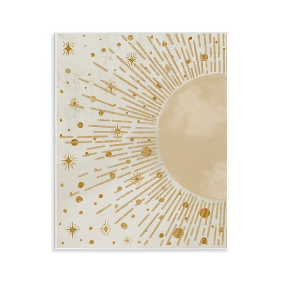 Stupell Industries Starry Sun Rays Landscape Painting Unframed Art Print Wall Art, 11 x 14