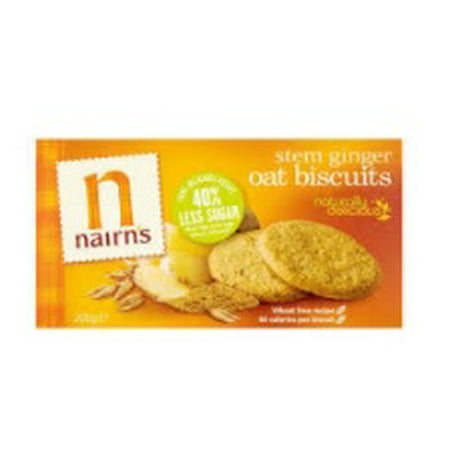 Nairn's Stem Ginger Oat Biscuits (200g) - Pack of (Best Ginger Biscuits Ever)