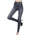 thumbnail image 3 of Women's Jeans Womens Denim Skinny Jeans Stretch Pencil Trousers Slim Long Pants,Black Women's Jeans L, 3 of 4