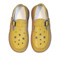 thumbnail image 5 of Abomasnow Womens PU Perforated Adjustable Metal Buckle Sole Slip‑On Clog Loafer Shoes Casual Lightweight Summer Beach Vacation Shoes, 5 of 8