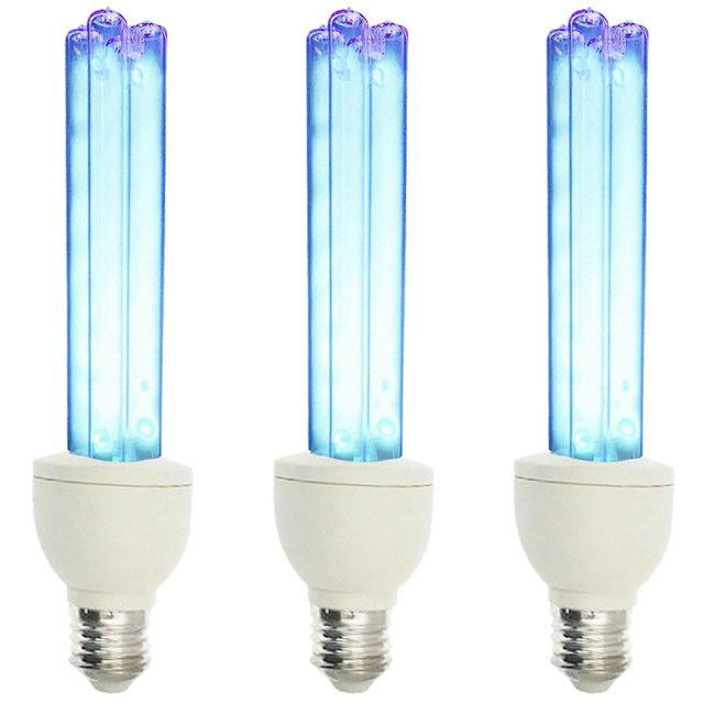 3x E27 Ultravi Uv Tube Bombilla Lámpara Rmicidal Lamp Bulb 15w Oz Uv Lamp