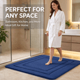 thumbnail image 5 of Dmuso Bath Mat, Soft Memory Foam Bathroom Rugs with Rubber Backing, Quick Dry, Non Slip, Absorbent Bath Mats for Bathroom Floor, Tub and Shower, 16"x24", 5 of 8