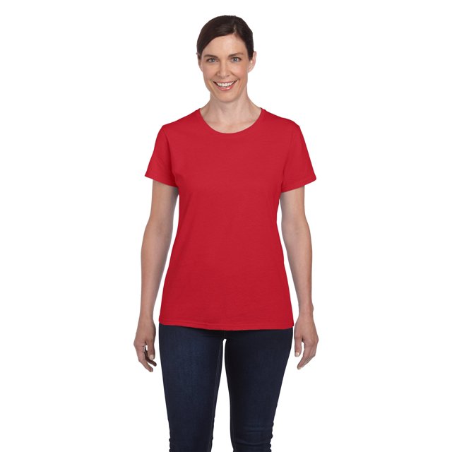 Gildan 5000L - Missy Fit Ladies T-Shirt Heavy Cotton - First Quality - Red - Medium