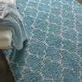 thumbnail image 6 of Nourison Amore Trellis Aqua 3'11" x 5'11" Area Rug, (4x6), 6 of 9