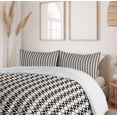 thumbnail image 5 of Ambesonne Abstract Surreal Duvet Cover Sets, Simplistic Shapes, 2-Queen, Ivory Charcoal Grey, 5 of 6