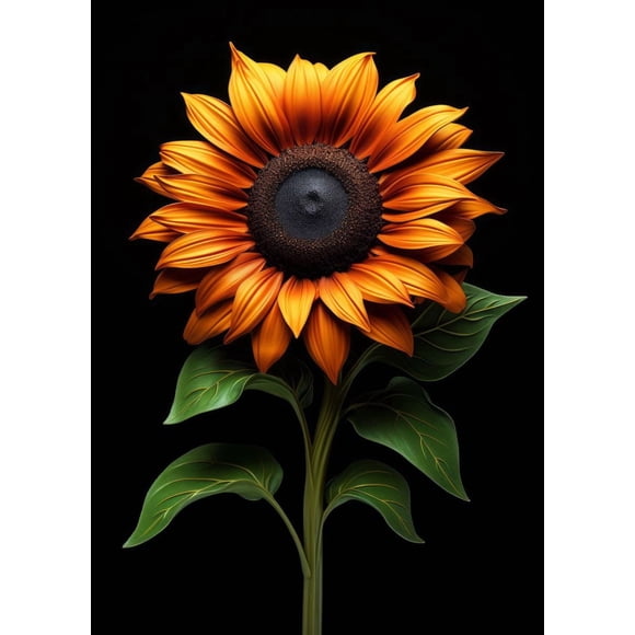 Sunflower Poster And Print Canvas Painting Wall Art Vintage Pictures For Living Room Kitchen Modern Home Decor Frameless Gifts50 x 70 cm, unframed,SKU-01