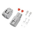thumbnail image 1 of Conectores de enchufe de ventilador de radiador de 2 pines de Unique Bargains, conector de terminal de cable impermeable macho hembra para Toyota RAV4 1 juego, 1 of 6