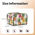 thumbnail image 5 of Daiia Hawaiian Pineappl Pattern 4 slice Toaster Cover, Toaster Appliance Dust-proof Cover For Kitchen Small Appliance Dust Cover and Fingerprint Protection, 5 of 7